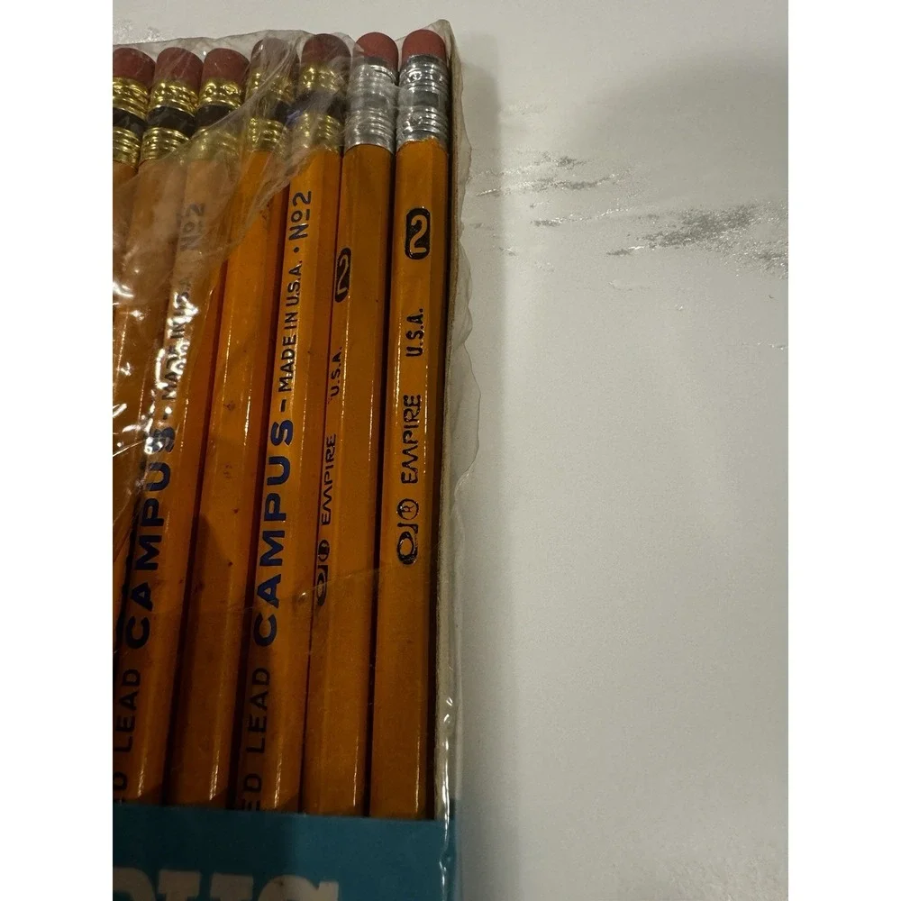Vintage Lot Of 24 Classic MCM Pencils Eberhard Faber Eagle Campus Empire